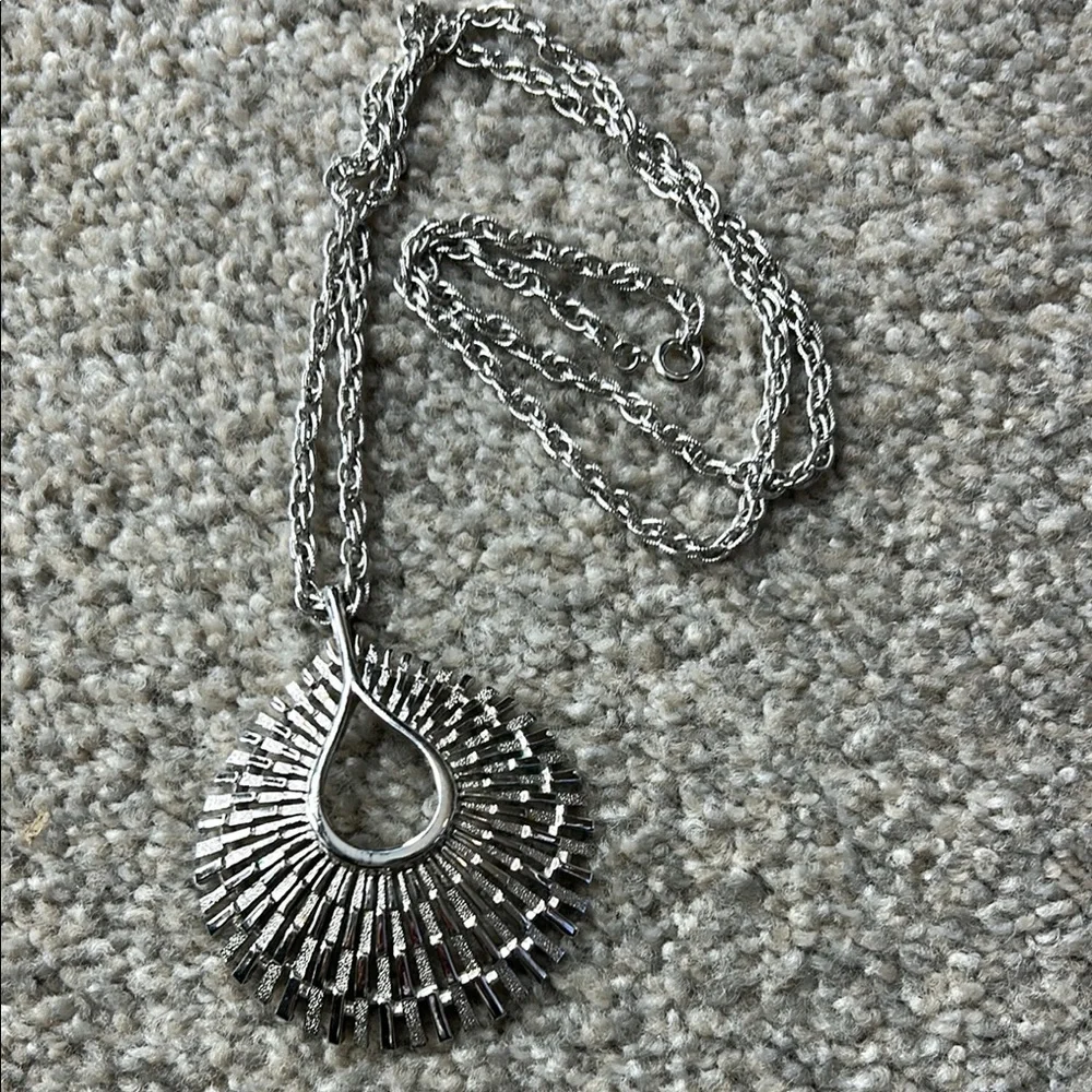 Vintage Crown Trifari Necklace & Earrings